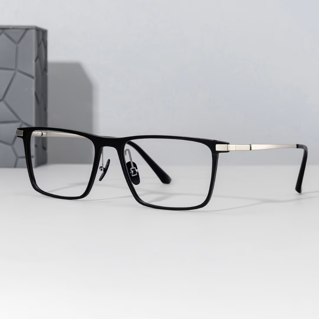 Lincoln Glasses - Lincoln Rectangle Black Glasses