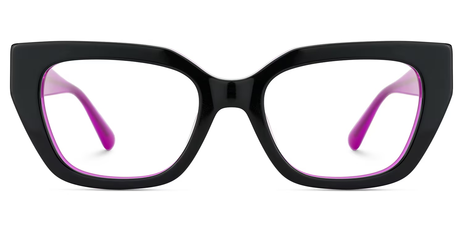 Flare Glasses - Flare Rectangle Black Glasses 3 Flare Glasses - Flare Rectangle Black Glasses