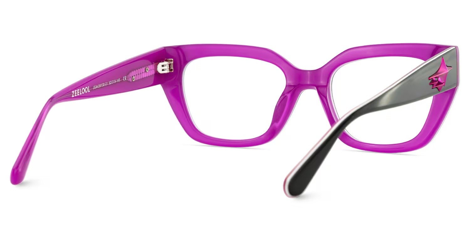 Flare Glasses - Flare Rectangle Black Glasses 7 Flare Glasses - Flare Rectangle Black Glasses