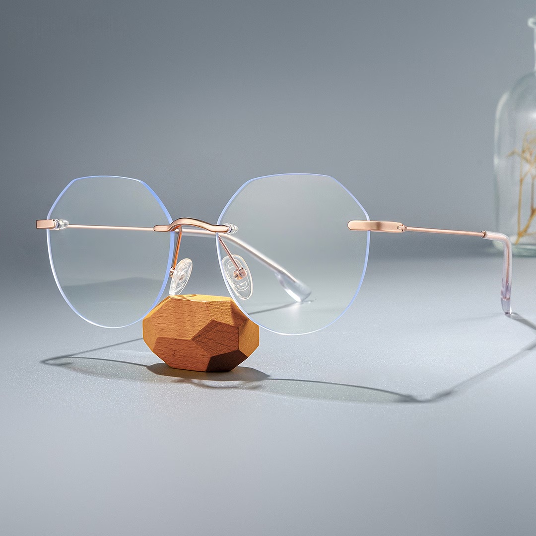 Osorio Glasses - Osorio Geometric Rose Gold Glasses
