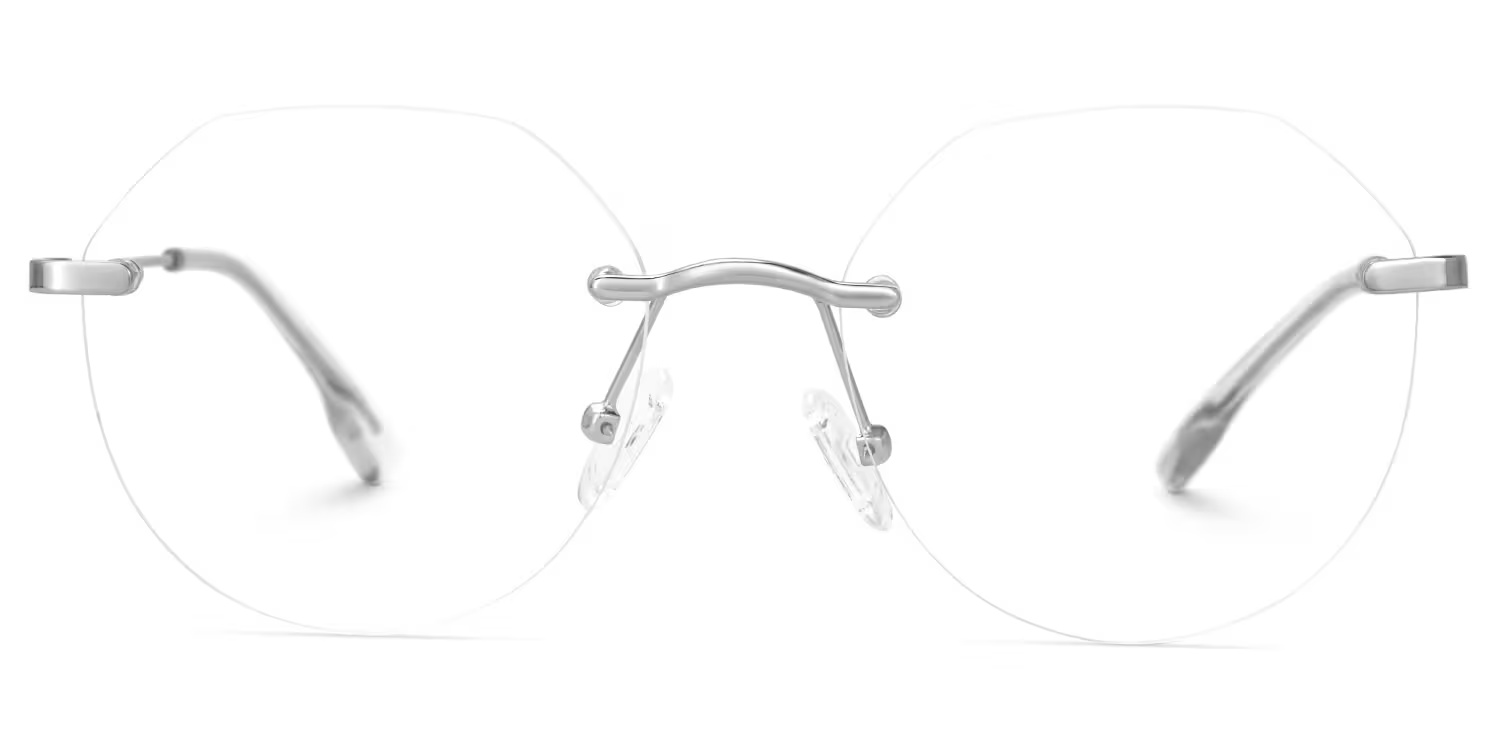 Osorio Glasses - Osorio Geometric Silver Glasses 3 Osorio Glasses - Osorio Geometric Silver Glasses