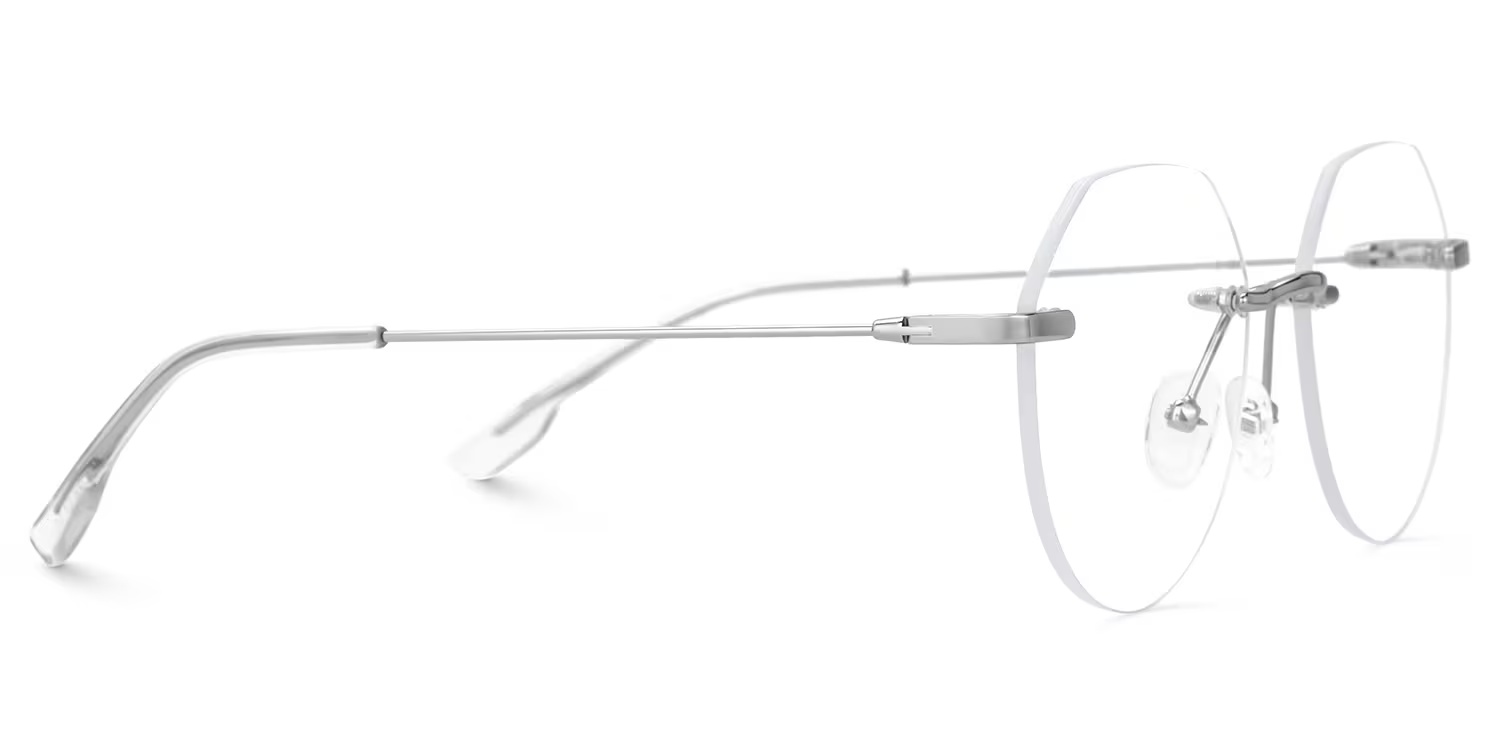 Osorio Glasses - Osorio Geometric Silver Glasses 5 Osorio Glasses - Osorio Geometric Silver Glasses