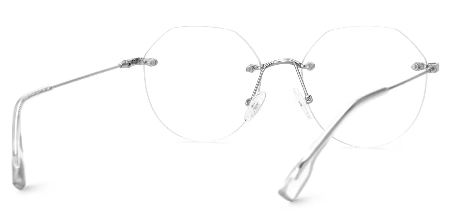 Osorio Glasses - Osorio Geometric Silver Glasses 6 Osorio Glasses - Osorio Geometric Silver Glasses