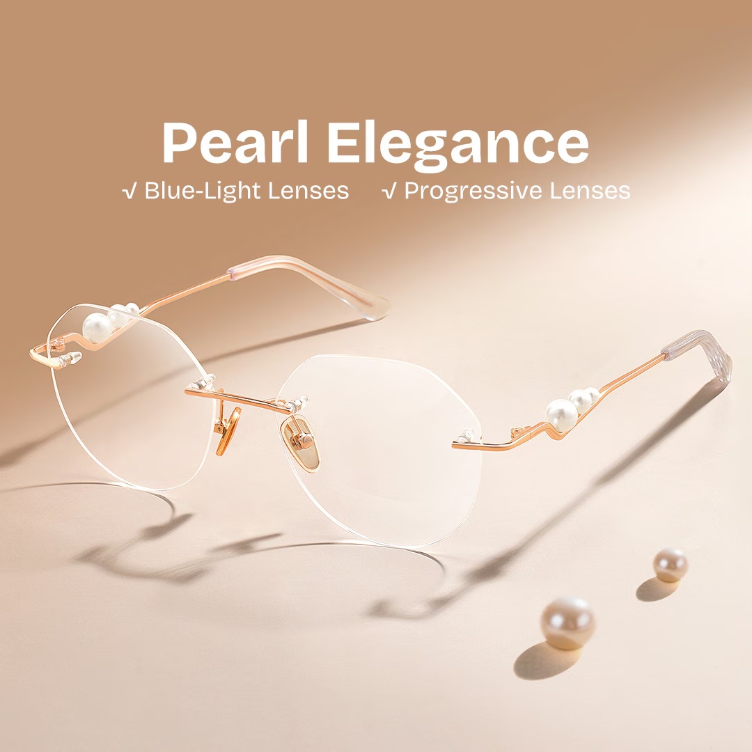 Wyatt Glasses - Wyatt? Geometric Rose Gold Glasses