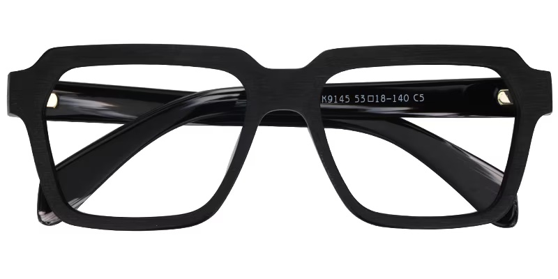Richard Glasses - Richard Rectangle Black Glasses 3 Richard Glasses - Richard Rectangle Black Glasses