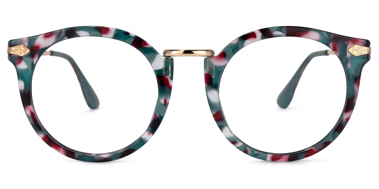 Quentina Glasses - Quentina Round Blue Glasses