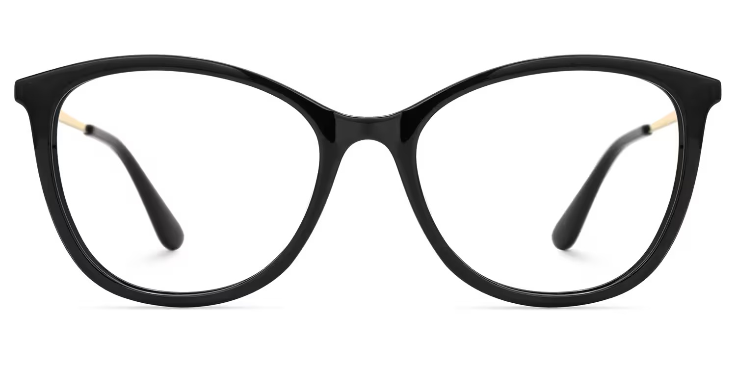 Jenee Glasses - Jenee Oval Black Glasses