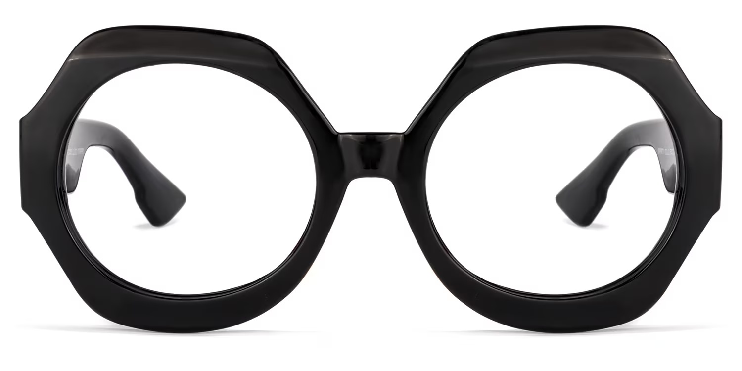 Geoffrey Glasses - Geoffrey Geometric Black Glasses