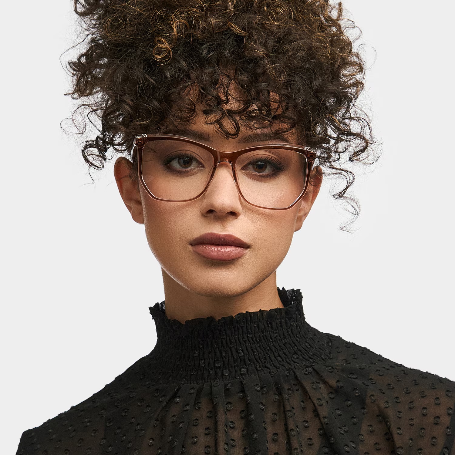 Libby Glasses - Libby Geometric Brown Glasses
