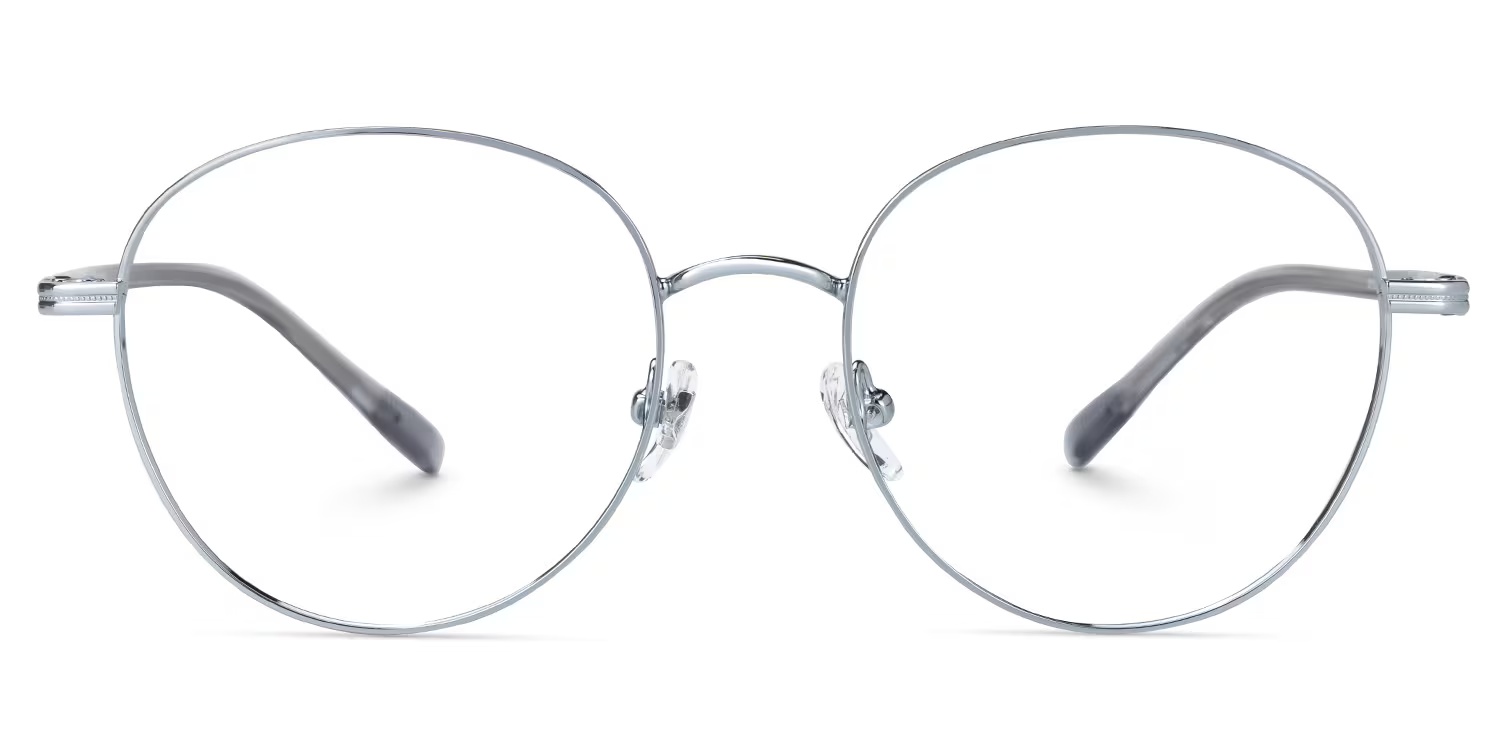 Celena Glasses - Celena Round Silver Glasses
