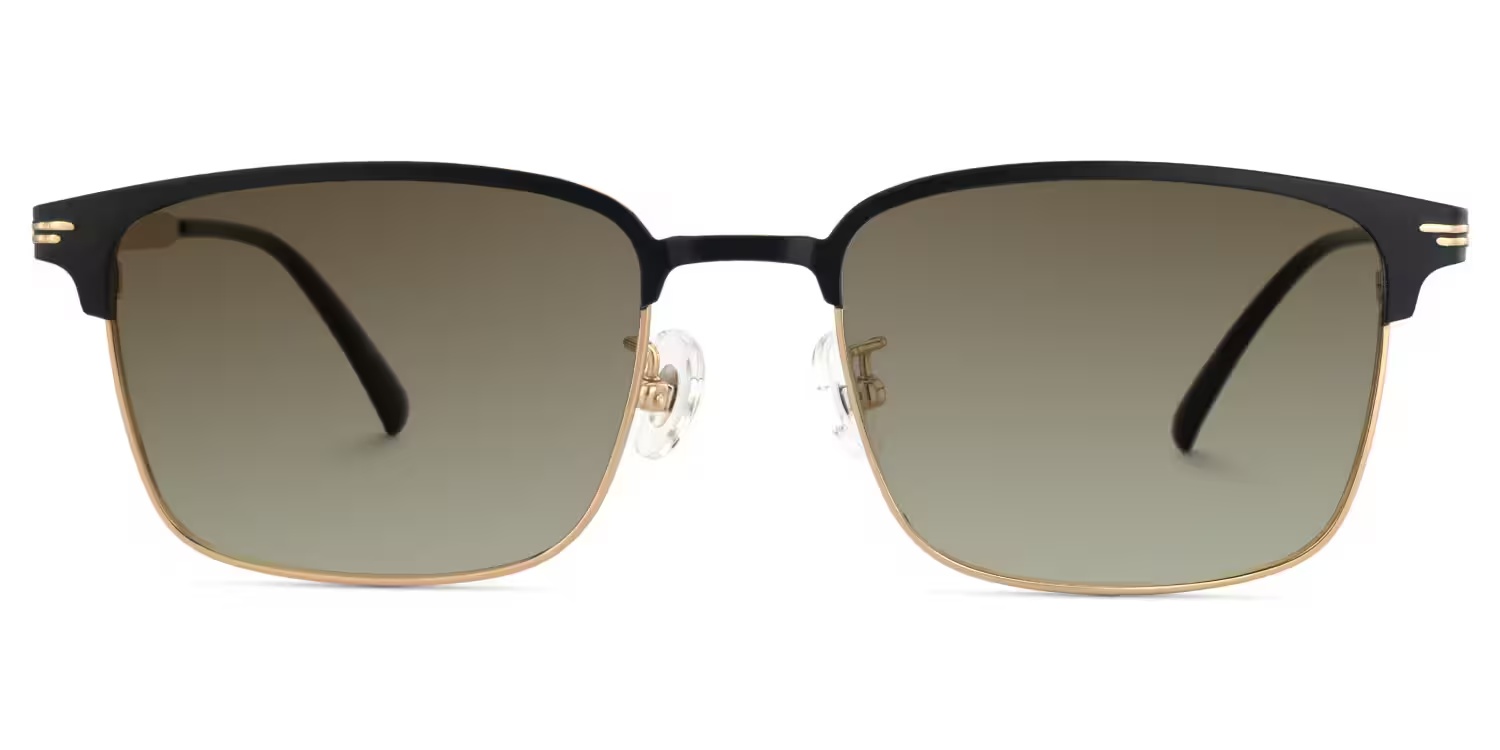 Charleston Glasses - Charleston Browline Gold Sunglasses