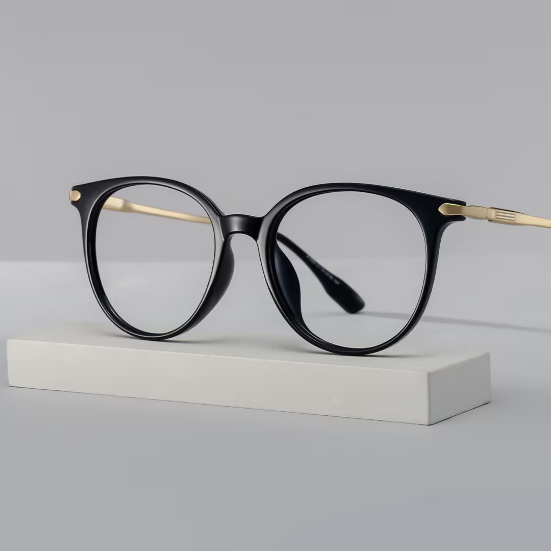 Mila Glasses - Mila Round Black Glasses