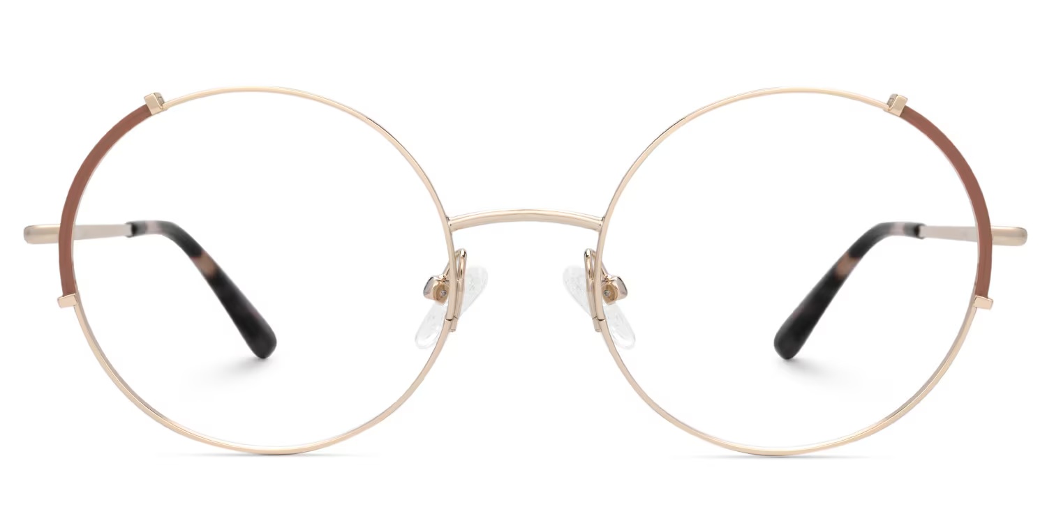 Rindy Glasses - Rindy Round Brown Glasses