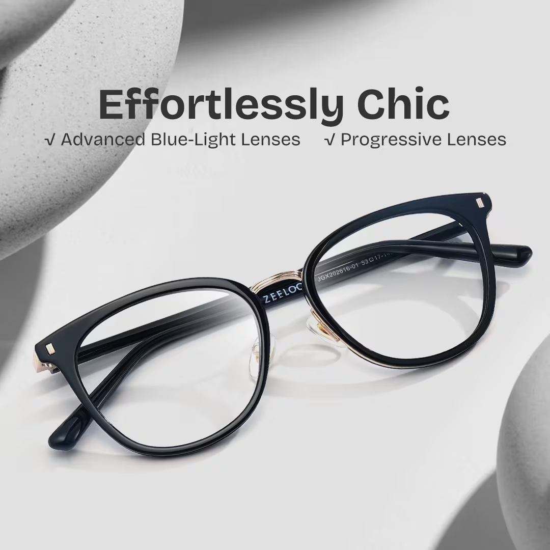 Caden Glasses - Caden Round Black Glasses