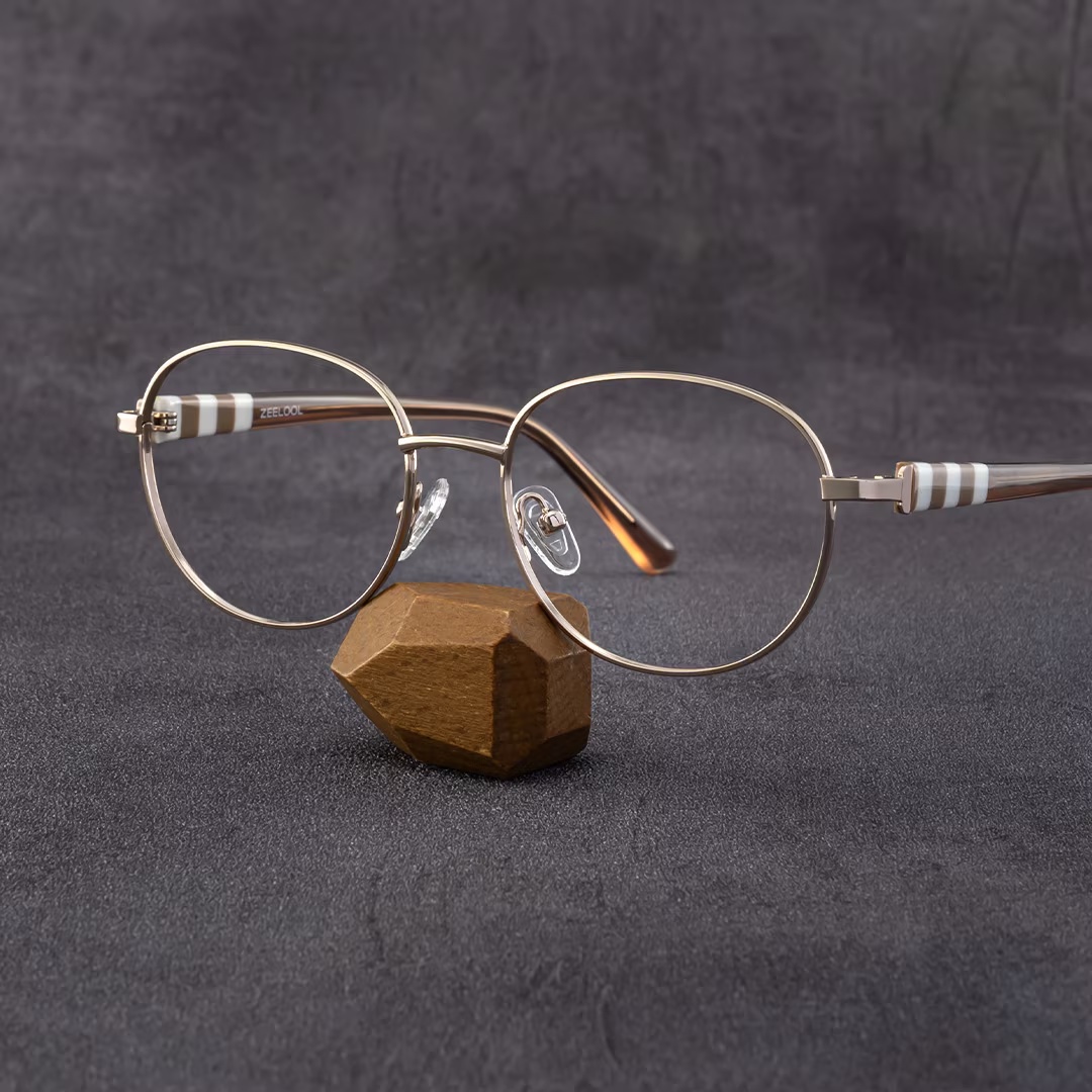 Willa Glasses - Willa Oval Light gold Glasses