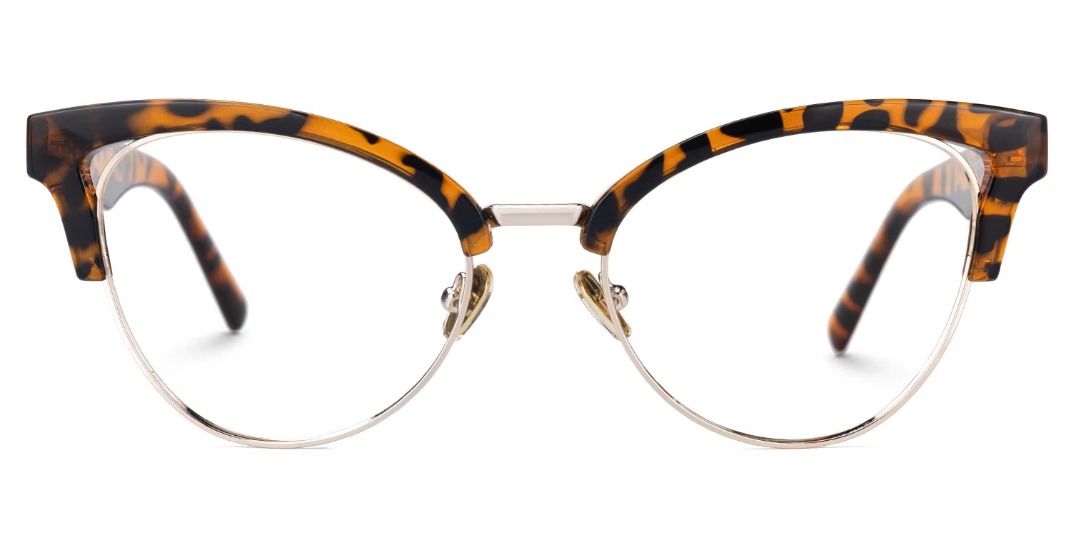 Charlene Glasses - Charlene Browline Tortoise Glasses 3 Charlene Glasses - Charlene Browline Tortoise Glasses