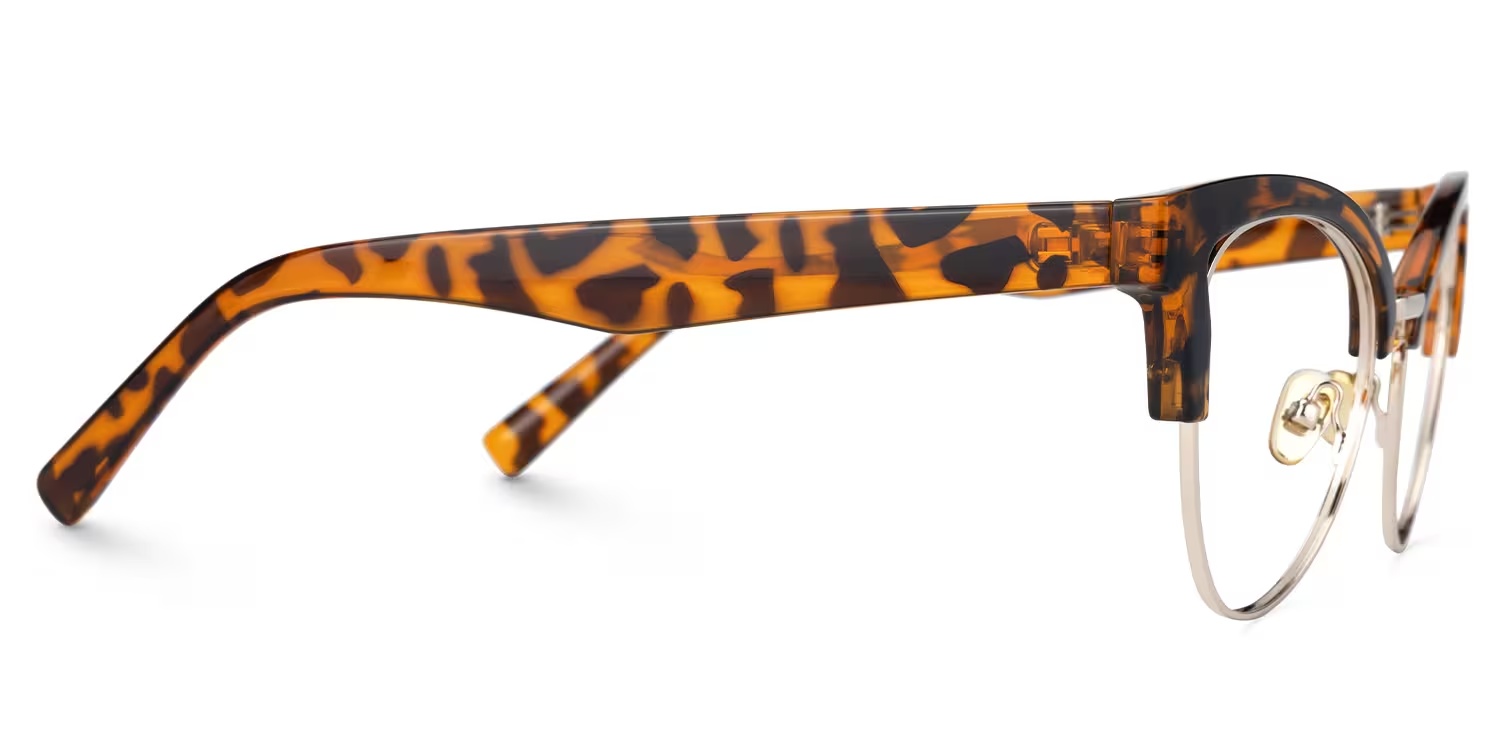 Charlene Glasses - Charlene Browline Tortoise Glasses 5 Charlene Glasses - Charlene Browline Tortoise Glasses