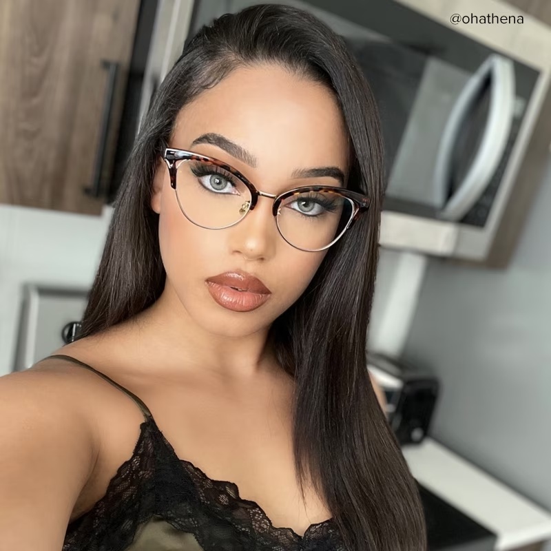 Charlene Glasses - Charlene Browline Tortoise Glasses 10 Charlene Glasses - Charlene Browline Tortoise Glasses
