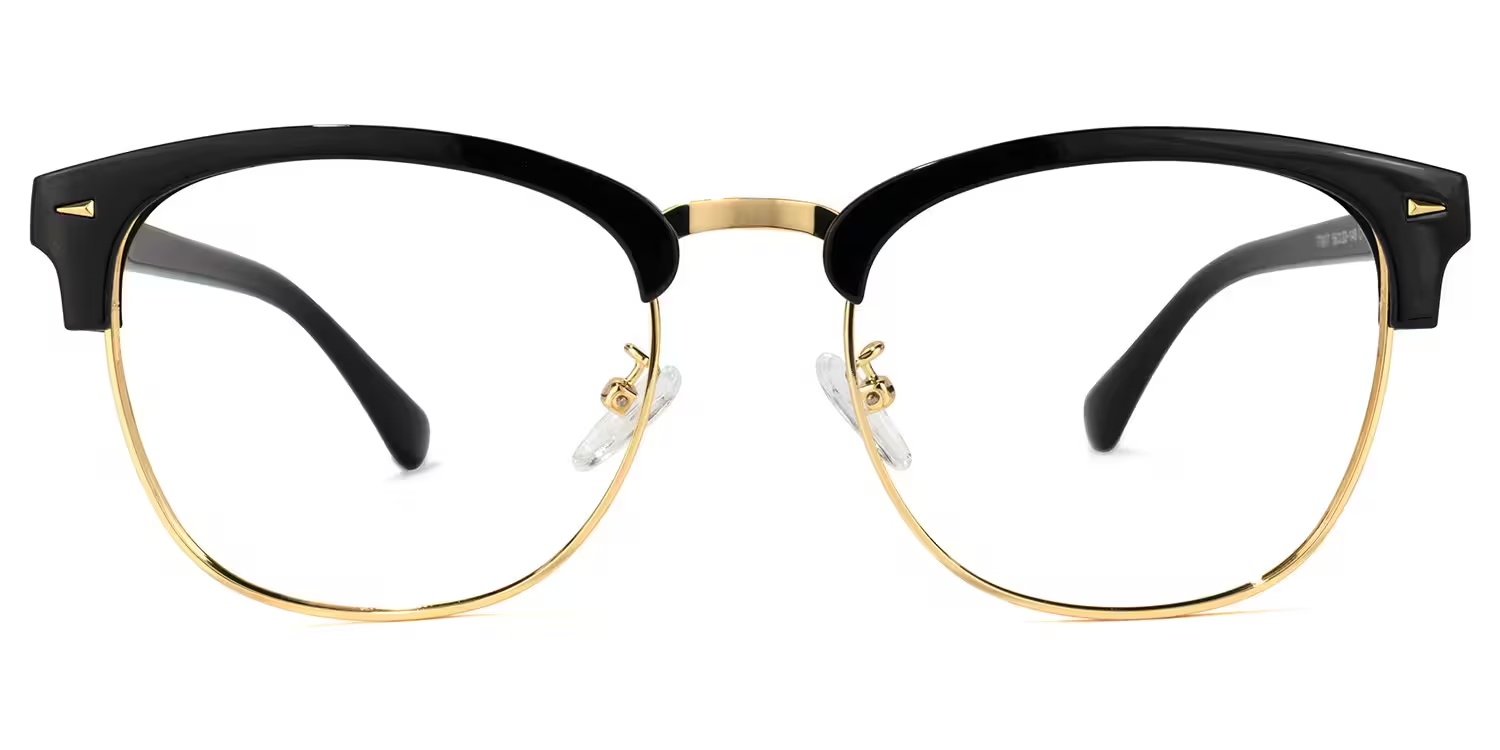 Lasha Glasses - Lasha Browline Black Glasses