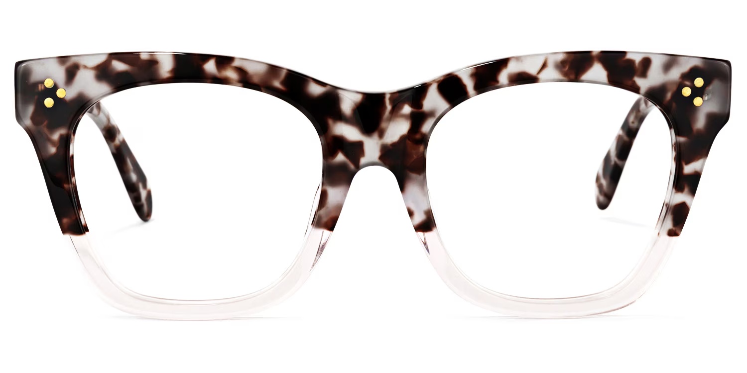 Tandy Glasses - Tandy Rectangle Light - Tortoise Glasses
