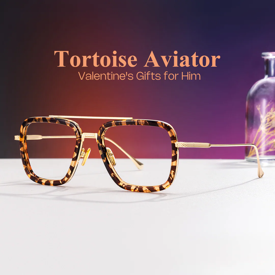 Gifford Glasses - Gifford Aviator Tortoise Glasses
