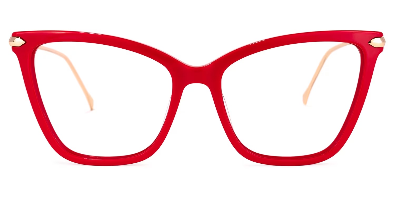 Hilary Glasses - Hilary Butterfly Red Glasses