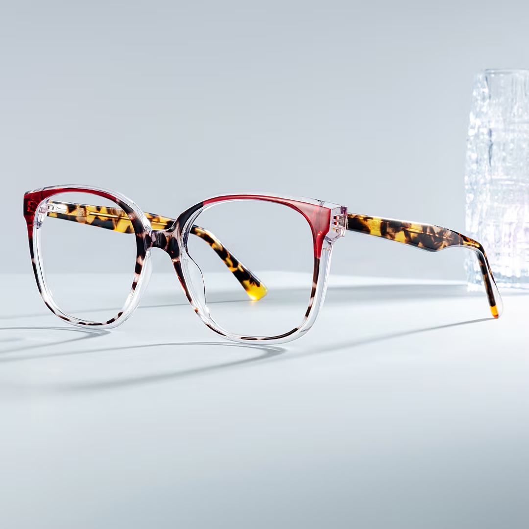 Siner Glasses - Siner Square Red Tortoise Glasses 3 Siner Glasses - Siner Square Red Tortoise Glasses