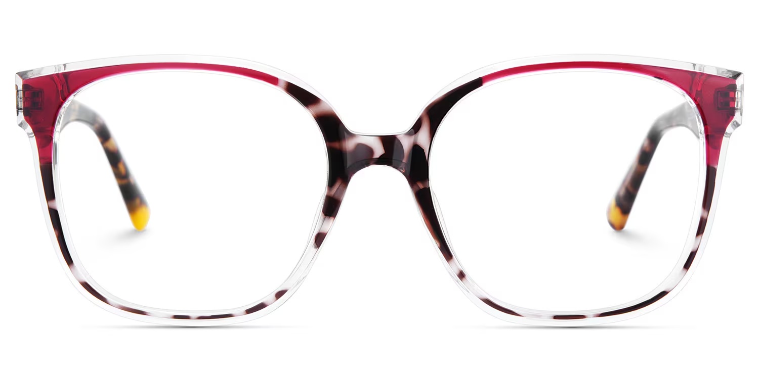 Siner Glasses - Siner Square Red Tortoise Glasses 4 Siner Glasses - Siner Square Red Tortoise Glasses