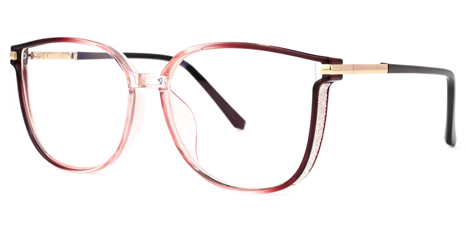 Annalisa Glasses - Annalisa Square Red Glasses 3 Annalisa Glasses - Annalisa Square Red Glasses