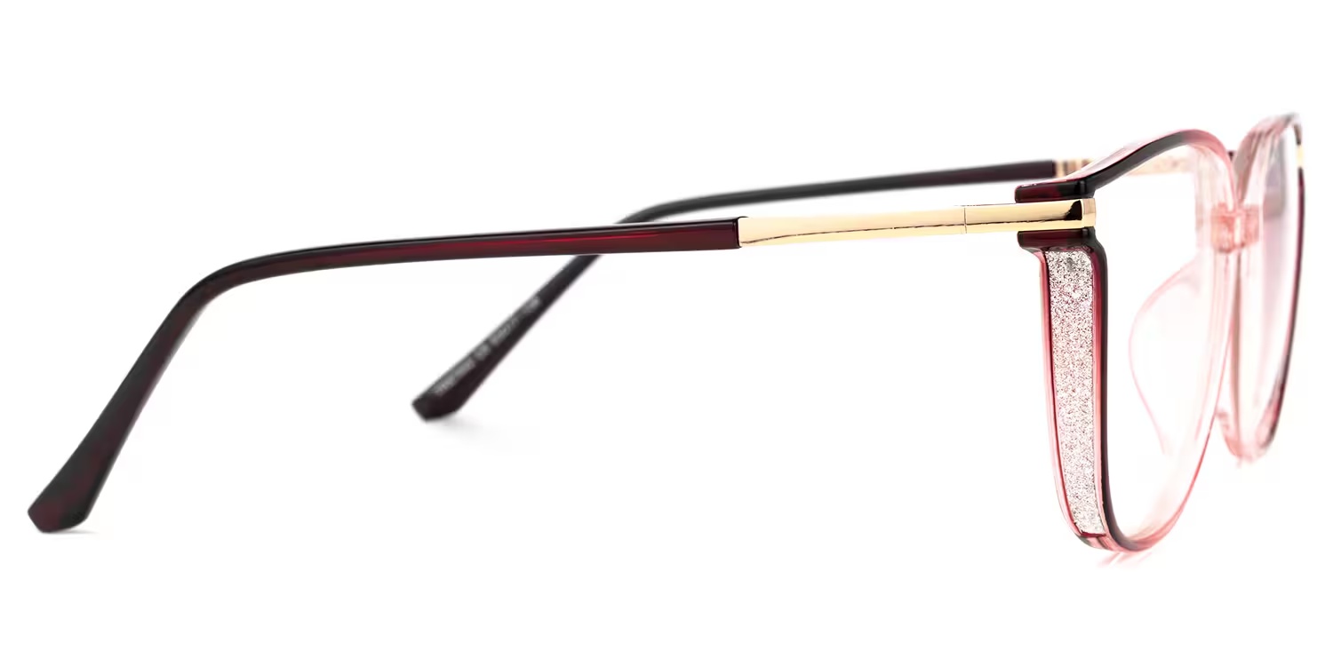 Annalisa Glasses - Annalisa Square Red Glasses 4 Annalisa Glasses - Annalisa Square Red Glasses