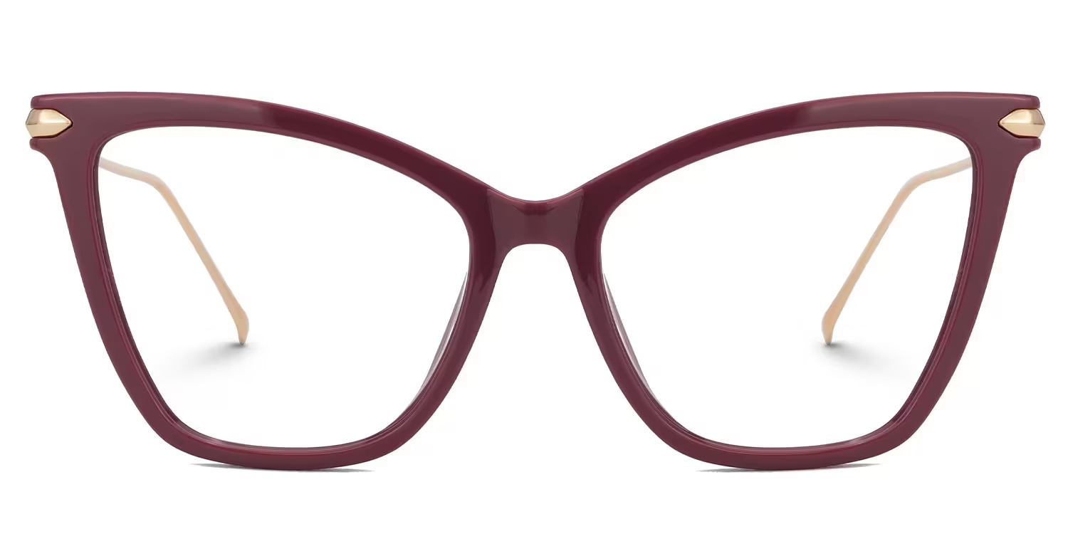 Hilary Glasses - Hilary Butterfly Dark - Red Glasses