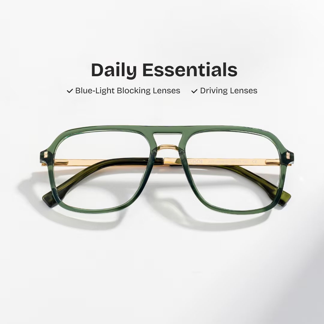 Kilworth Glasses - Kilworth Aviator Green Glassess