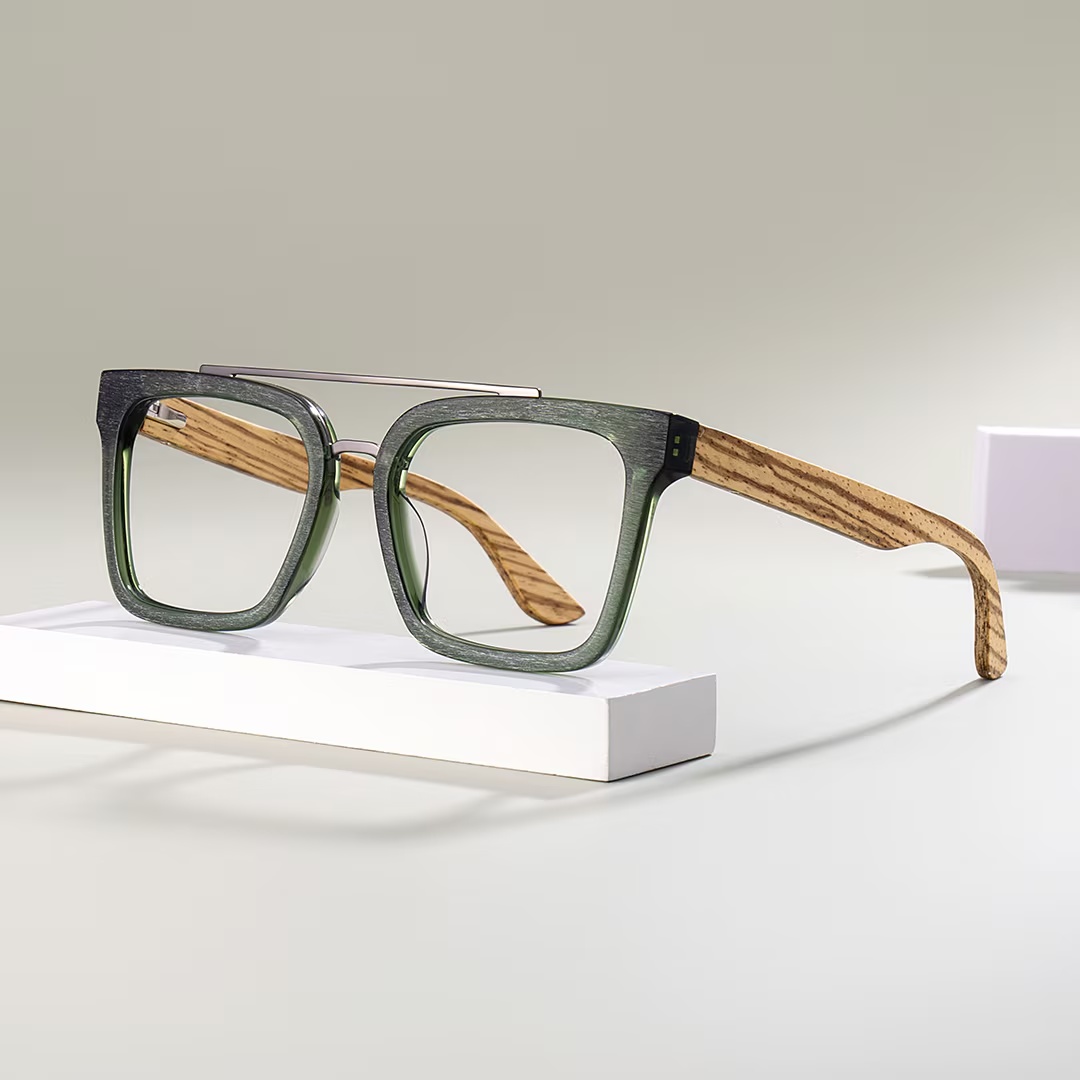 Pascal Glasses - Pascal Aviator Green Glasses