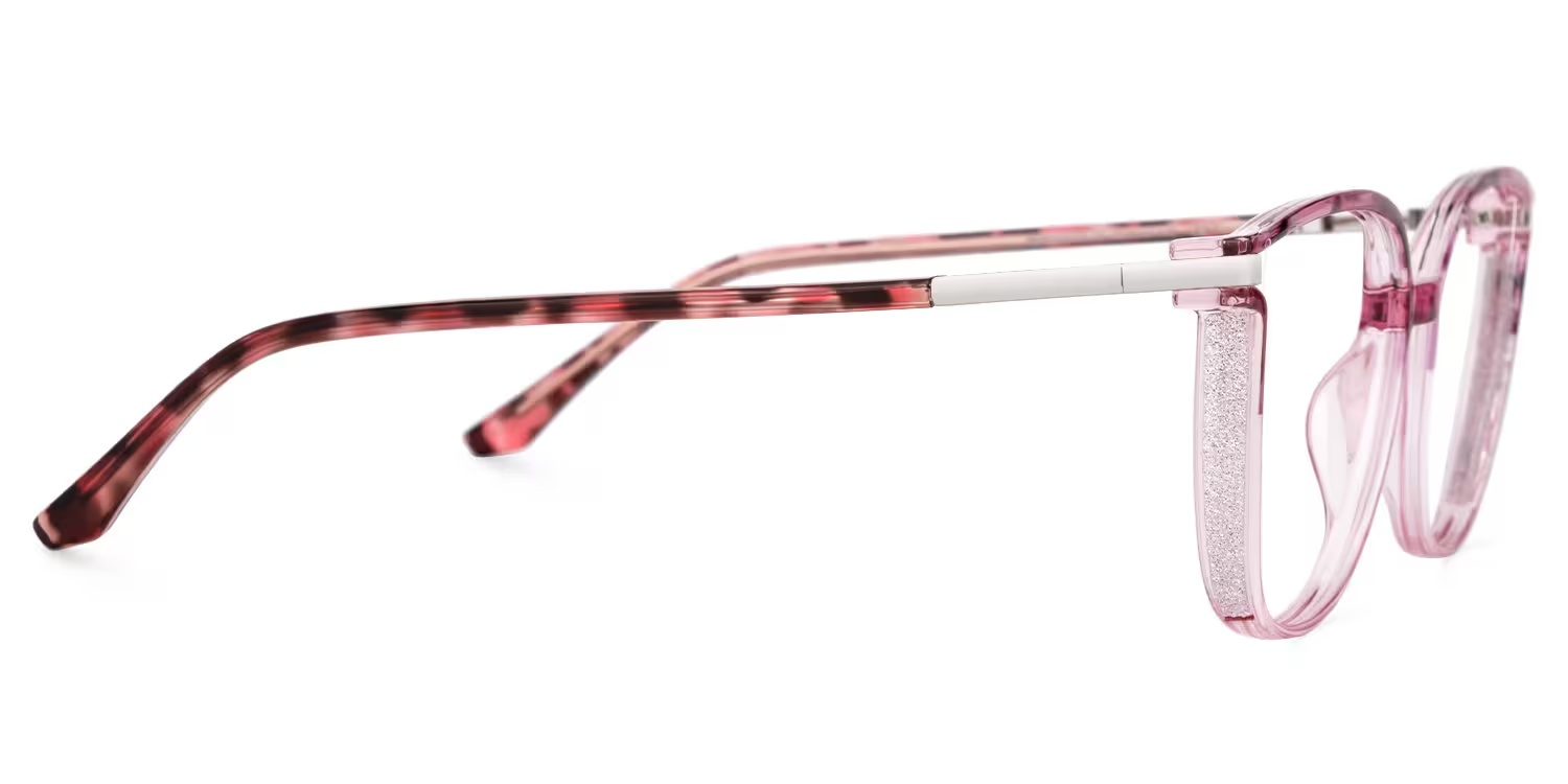 Rodz Glasses - Rodz Square Pink Glasses 4 Rodz Glasses - Rodz Square Pink Glasses