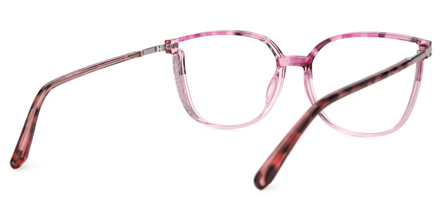 Rodz Glasses - Rodz Square Pink Glasses 5 Rodz Glasses - Rodz Square Pink Glasses
