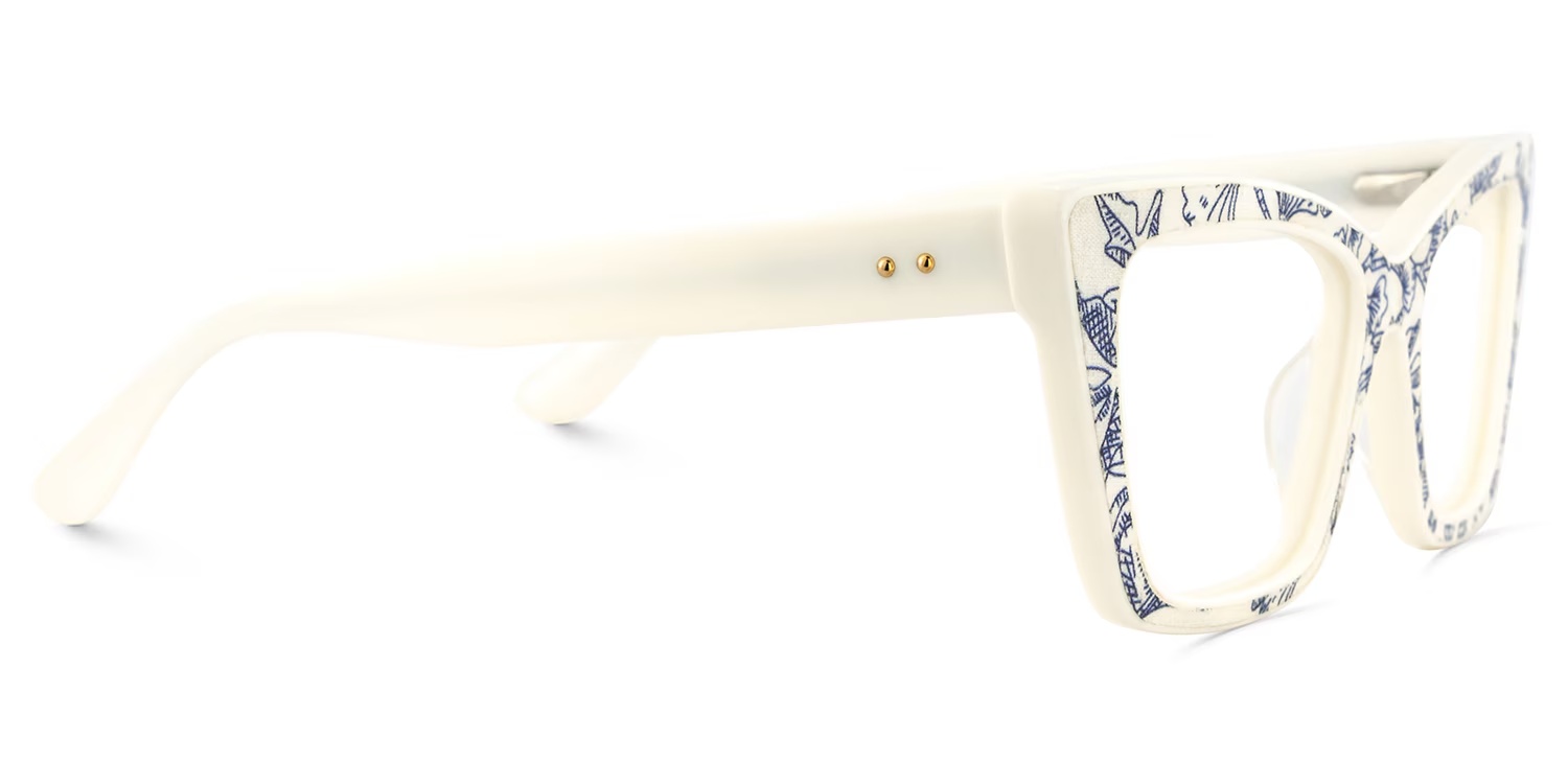 Mcnatt Glasses - Mcnatt Cateye Blue Floral Glasses 6 Mcnatt Glasses - Mcnatt Cateye Blue Floral Glasses