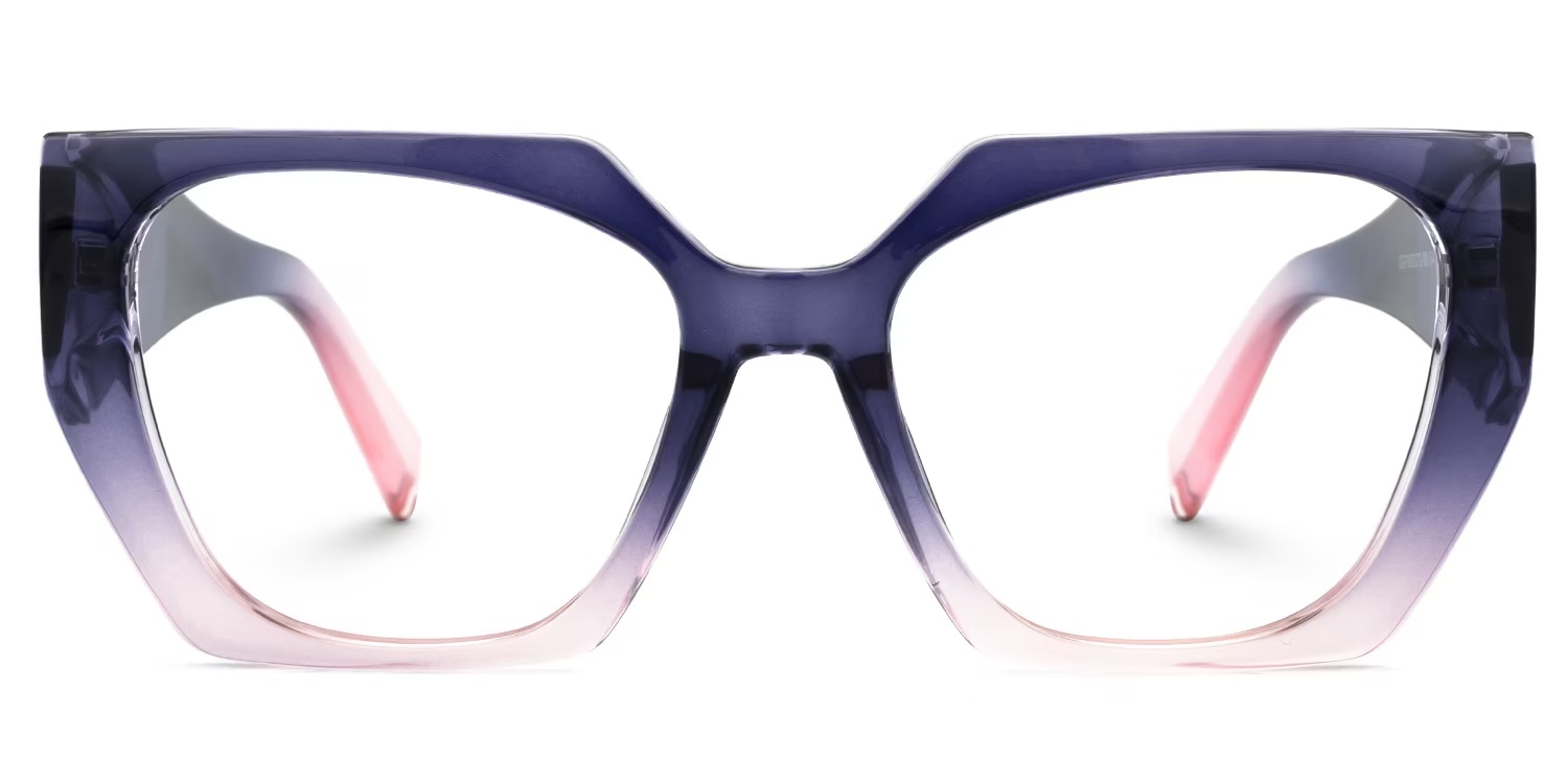 Sileidy Glasses - Sileidy Geometric Purple - Pink Glasses