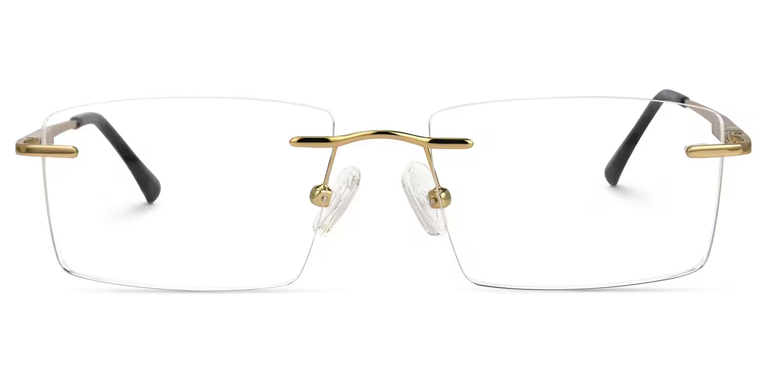 Cetina Glasses - Cetina Rectangle Gold Glasses