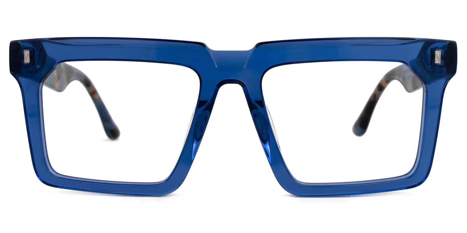 Moreland Glasses - Moreland Rectangle Blue Glasses