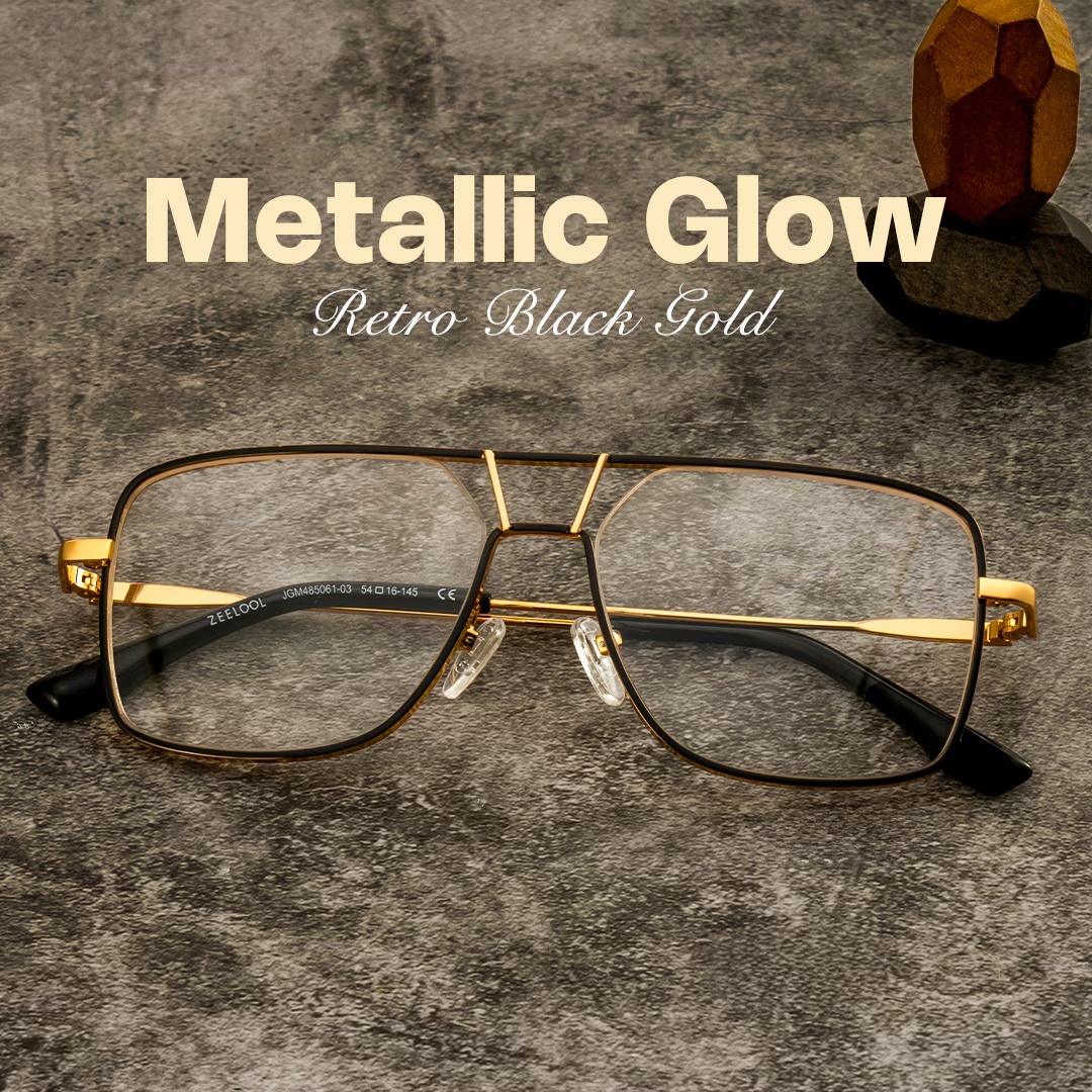 Bowdry Glasses - Bowdry Aviator Black Glasses