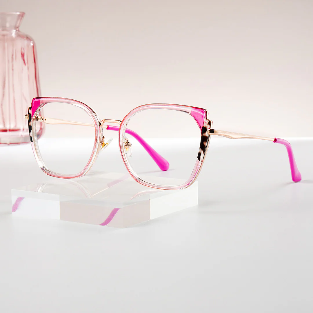 Murcia Glasses - Murcia Square Pink Glasses