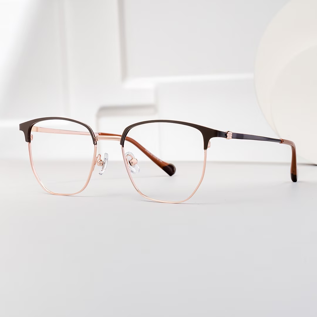 Bethelmy Glasses - Bethelmy Browline Gray Glasses