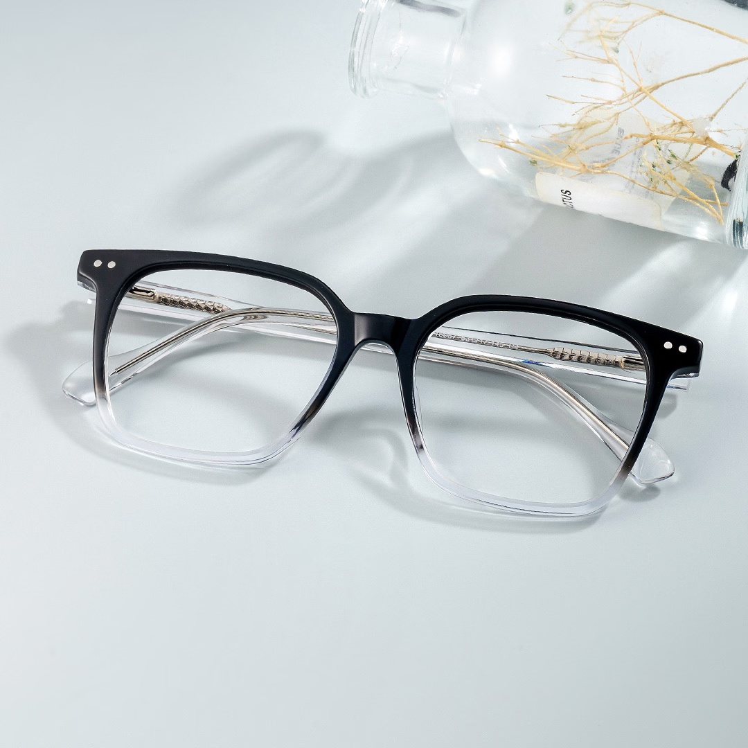 Jamaica Glasses - Jamaica Square Black Crystal Glasses