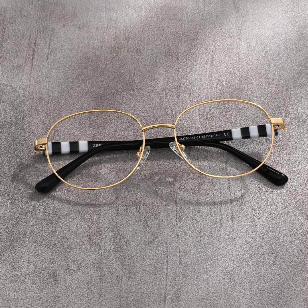 Willa Glasses - Willa Oval Gold Glasses