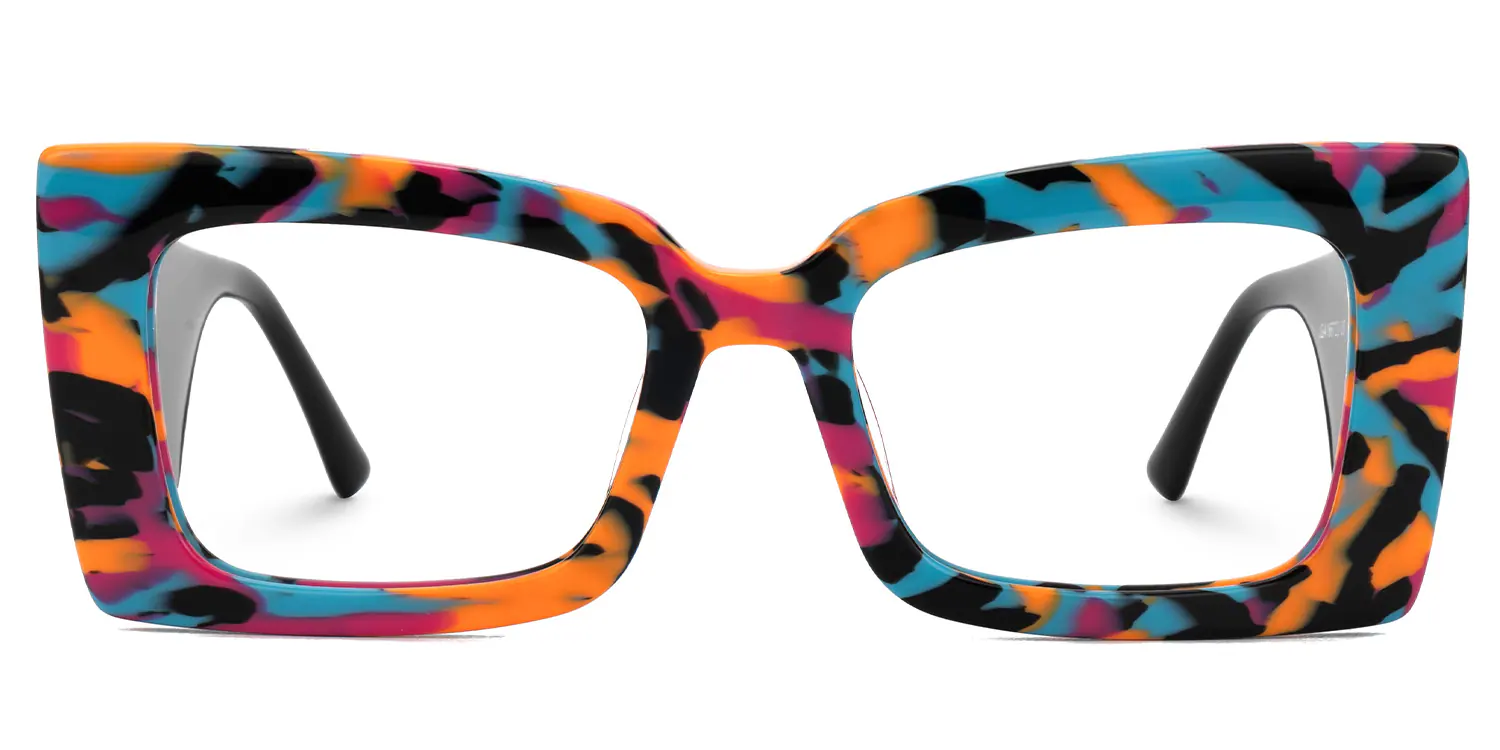 Mitia Glasses - Mitia Rectangle Multicolor Glasses