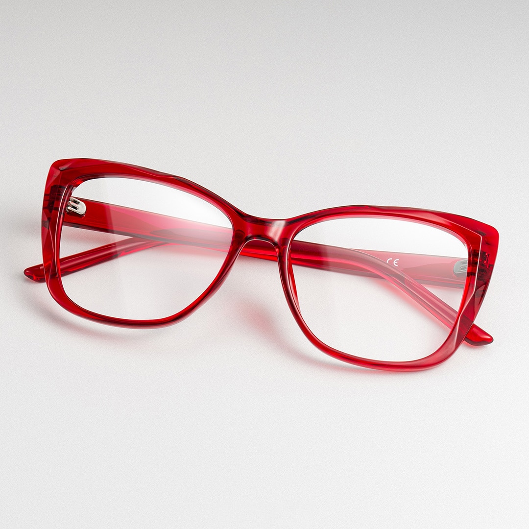 Farris Glasses - Farris Cat eye Red Glasses