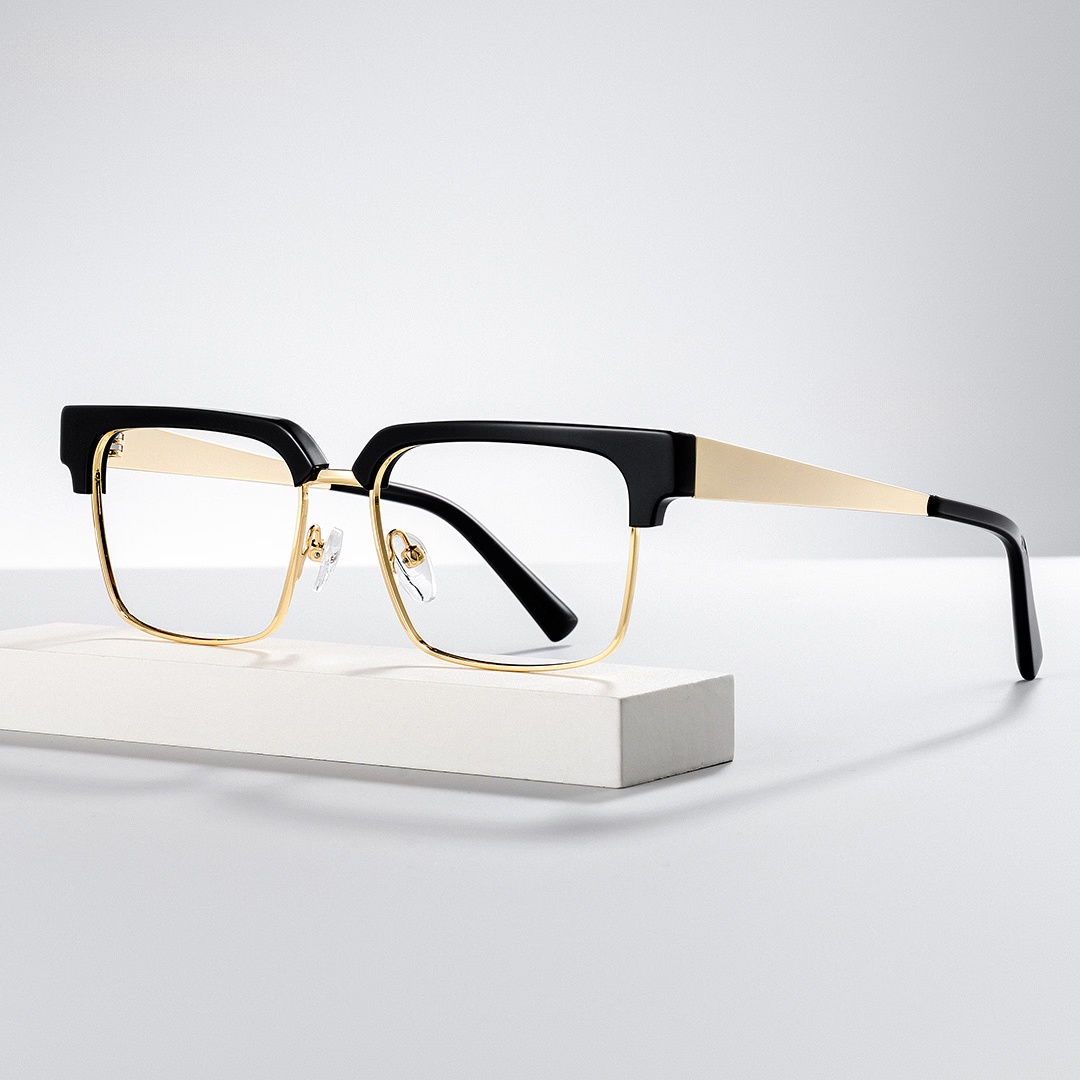 Gerena Glasses - Gerena Browline Black Glasses