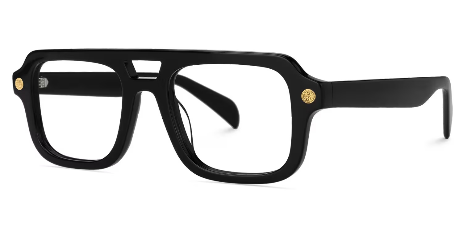 Ismail Glasses - Ismail Aviator Black Glasses 3 Ismail Glasses - Ismail Aviator Black Glasses