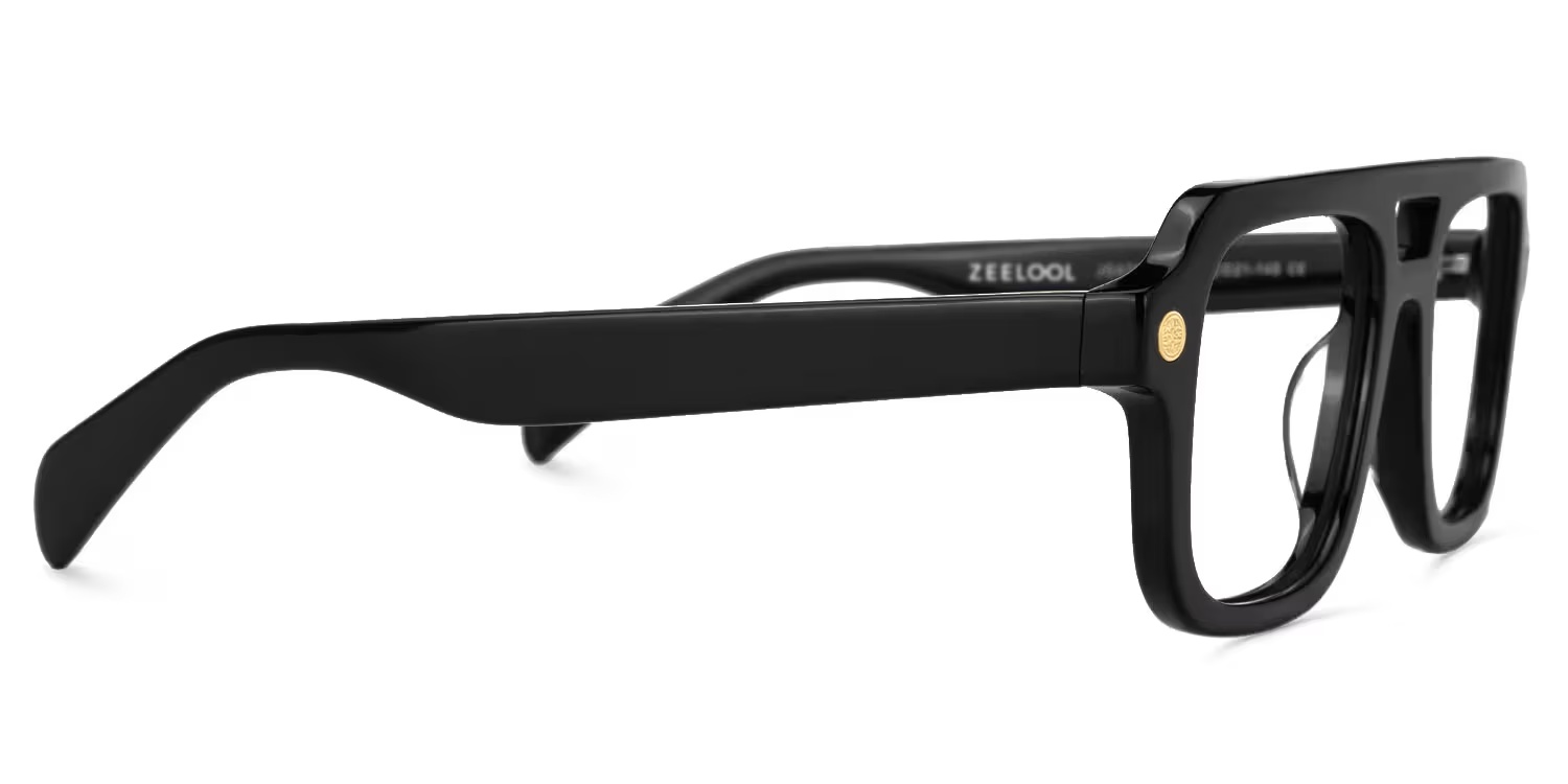 Ismail Glasses - Ismail Aviator Black Glasses 4 Ismail Glasses - Ismail Aviator Black Glasses