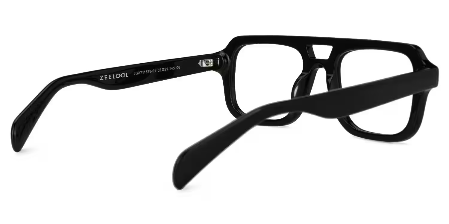 Ismail Glasses - Ismail Aviator Black Glasses 5 Ismail Glasses - Ismail Aviator Black Glasses